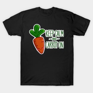 Calm Kawaii Carrot Positive Art T-Shirt
